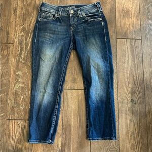 Women’s Silver Jean Capri pants 29/22.5